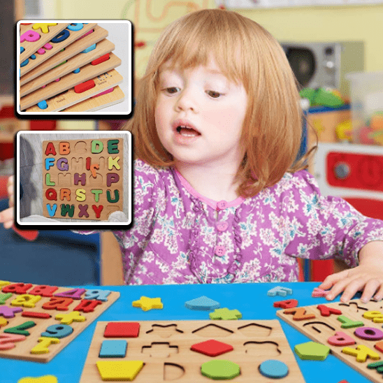 Puzzle en Bois - MontessoriToys™ - Alphabet - Enseigneduque