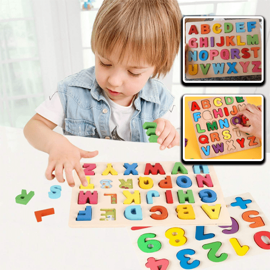 Puzzle en Bois - MontessoriToys™ - Alphabet - Enseigneduque