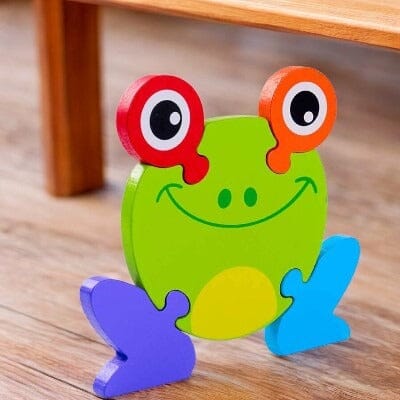 Puzzle en Bois - PuzzlePals™ - Grenouille - enseigneduque