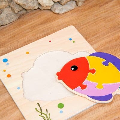 Puzzle en Bois - PuzzlePals™ - Poisson - enseigneduque