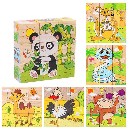 Puzzle en bois - WoodenBlocksToys™ - Panda - enseigneduque