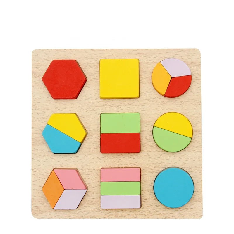 Puzzle en bois - WoodStack™ - Formes Géométriques - enseigneduque